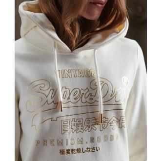 Superdry dámská mikina Luster Brushed - Krémová