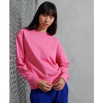 Superdry dámská mikina Sportstyle Crew - Růžová