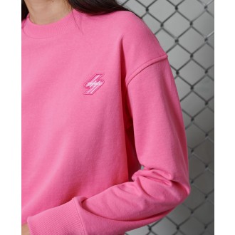Superdry dámská mikina Sportstyle Crew - Růžová