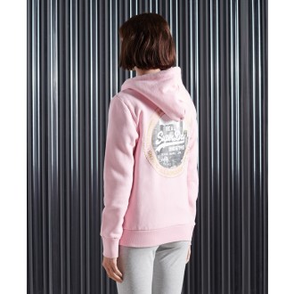 Superdry dámská mikina NYC Photo - Růžová