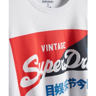 Superdry pánské tričko s dlouhými rukávy Primary - Bílá