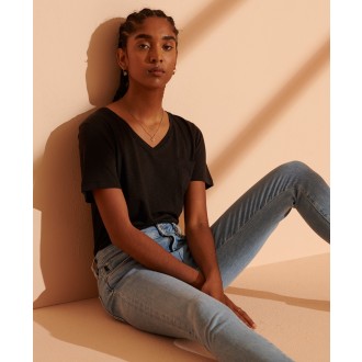 Superdry dámské riflové kalhoty Skinny Jeans - Bleděmodré