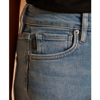 Superdry dámské riflové kalhoty Skinny Jeans - Bleděmodré