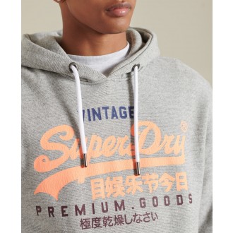 Superdry pánská mikina Vintage Logo Tri - Světlá šedá
