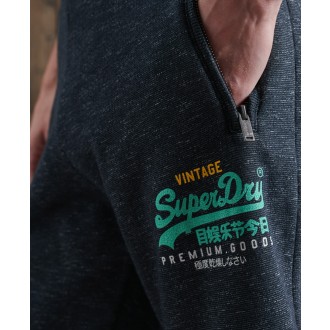 Superdry pánské tepláky Tri - Tmavěmodrá