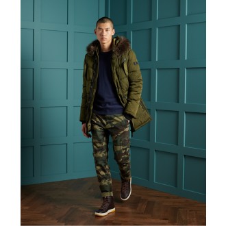 Superdry pánské triko Organic Cotton Vintage Embroidered - Námořnická modrá