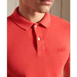 Superdry pánské triko Vintage Destroyed Polo - Červená