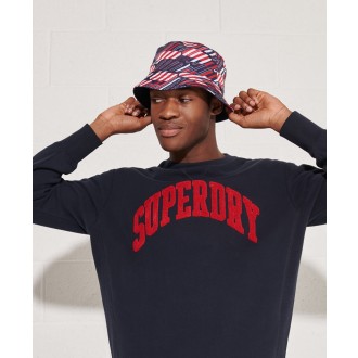 Superdry pánská mikina Sport True Varsity - Tmavěmodrá