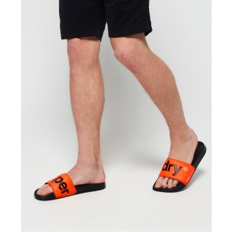Superdry pánské šlapky pool - Oranžová