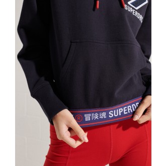 Superdry dámská mikina Sportstyle Chenille - Tmavěmodrá