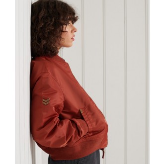 Superdry dámská bunda MA1 Bomber - Červená