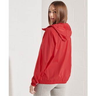 Superdry dámská bunda Sportstyle Cagoule - Červená