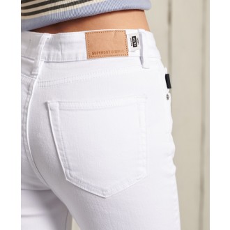 Superdry dámské riflové kalhoty High Rise Skinny Jeans - Bílá