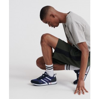 Superdry pánské kraťasy Urban Tech - Zelená