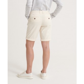 Superdry dámské krátké kalhoty City Chino - Krémová
