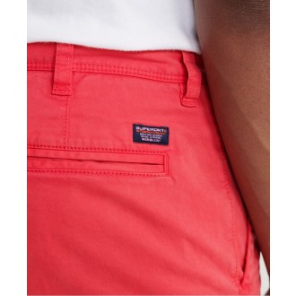 Superdry pánské kraťasy International Chino - Lososová