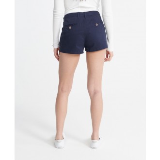 Superdry dámské krátké kalhoty Chino Hot - Tmavěmodrá
