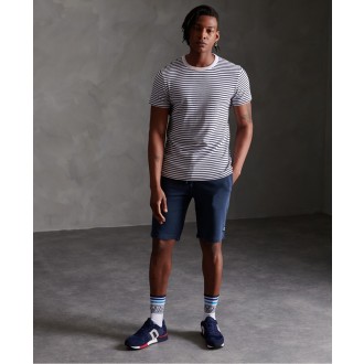 Superdry pánské teplákové kraťasy Superstate - Tmavěmodrá