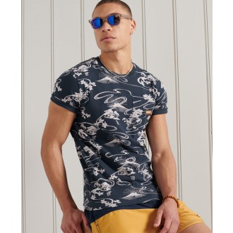 Superdry pánské triko Limited Edition Pocket - Námořnická modrá