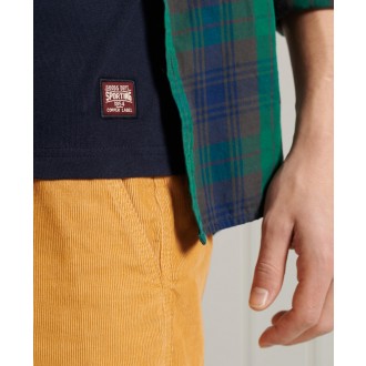 Superdry pánské triko Vintage Logo Chenille Standard Weight - Tmavěmodrá