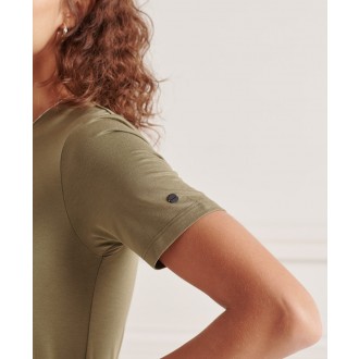 Superdry dámské šaty Drawstring - Zelená