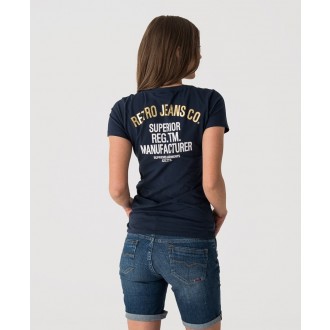 Retrojeans dámské triko HAZEL - Tmavěmodrá