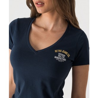 Retrojeans dámské triko HAZEL - Tmavěmodrá