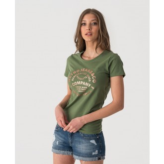 Retrojeans dámské triko ERMA - Kaki