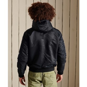 Superdry pánská bunda MA1 Hooded Bomber - Tmavěmodrá