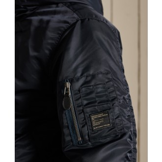Superdry pánská bunda MA1 Hooded Bomber - Tmavěmodrá