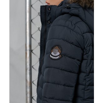 Superdry dámský zimní kabát Super Fuji Jacket - Tmavěmodrá
