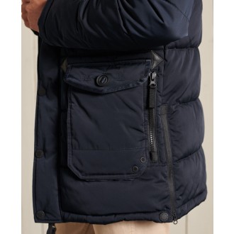 Superdry pánská bunda Chinook Parka 2.0 - Námořnická modrá