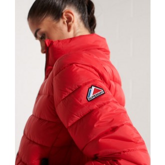 Superdry dámská zimní bunda Fuji Bomber - Červená