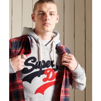 Superdry pánská mikina Vintage Logo Source - Šedá