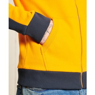 Superdry pánská mikina Vl Ac Colourblock Zip - Žlutá