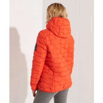 Superdry dámská zimní bunda Expedition Down Windbreaker - Oranžová