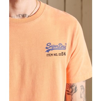 Superdry pánské tričko Vintage Logo American - Oranžová