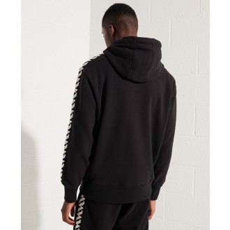 Superdry pánská mikina Sportstyle Logo Tape - Černá