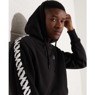 Superdry pánská mikina Sportstyle Logo Tape - Černá