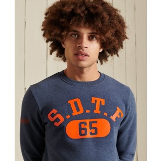 Superdry pánská mikina Track & Field - Modrá