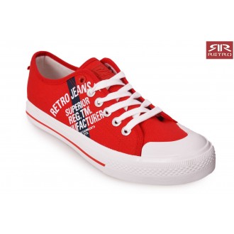 Retrojeans pánské tenisky CLAXTON 21 - Červená