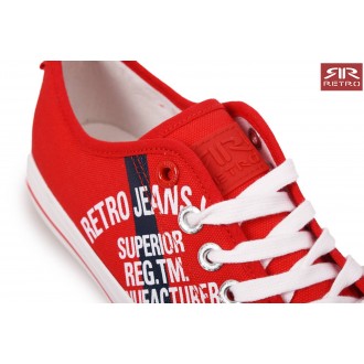 Retrojeans pánské tenisky CLAXTON 21 - Červená
