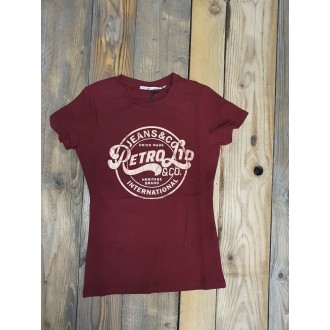 Retrojeans dámské tričko NOEMI - Bordová