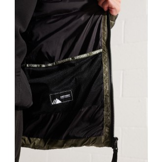Superdry pánská bunda Radar Quilt Mix Padded - Zelená