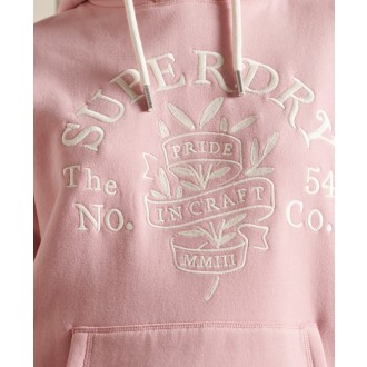 Superdry dámské šaty Pride in Craft Hoodie - Růžová