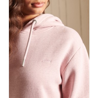 Superdry dámské šaty Vintage Logo Embroidered Hoodie - Růžová