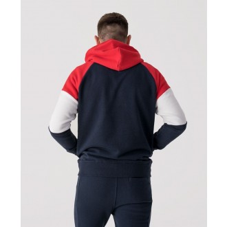 Retrojeans pánská mikina CREW HOOD - Tmavě modrá