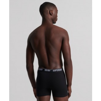 Superdry pánské boxerky Organic Cotton Boxer Triple Pack - Černá