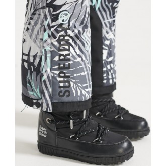 Superdry dámské lyžařské kalhoty Ultimate Rescue - Zelená