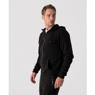 Retrojeans pánská mikina SAILORMAN ZIP HOOD - Černá